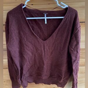 Free People v neck sweater